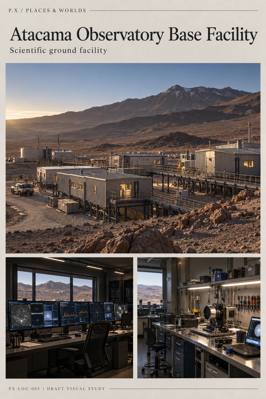 Atacama Observatory Base Facility — illustrative reconstruction