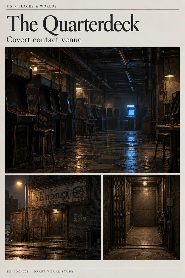 The Quarterdeck — illustrative reconstruction