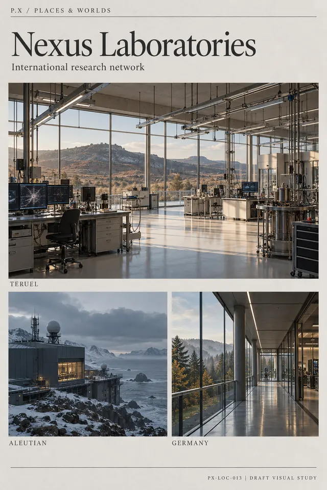 Nexus Laboratories — illustrative reconstruction