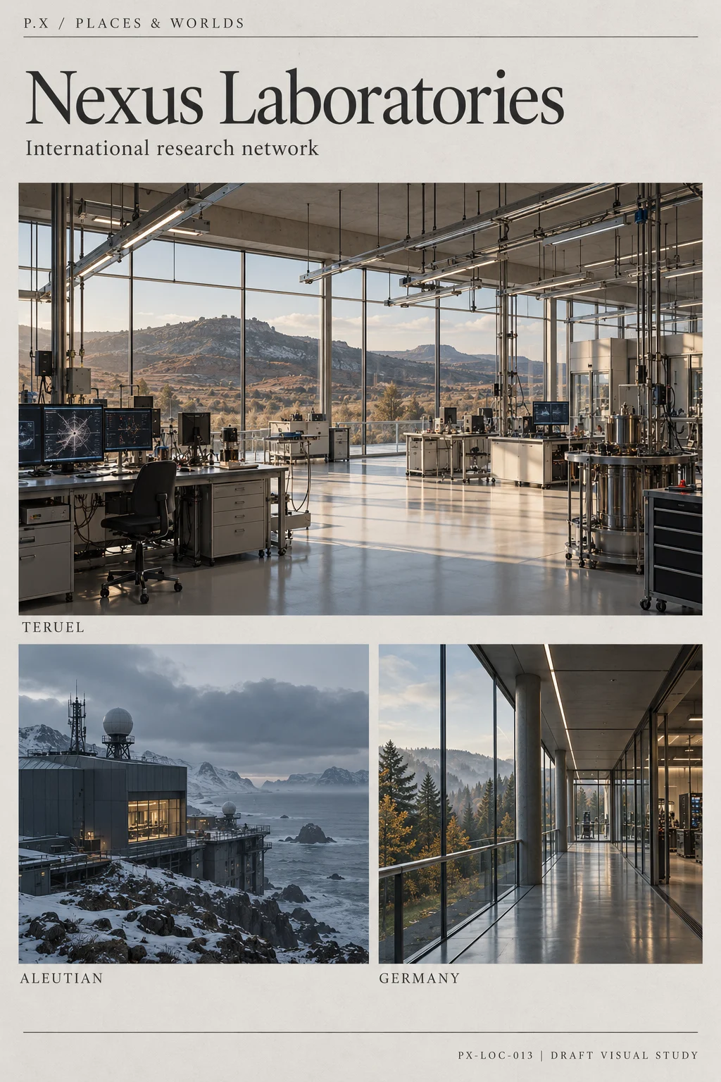 Nexus Laboratories — illustrative reconstruction