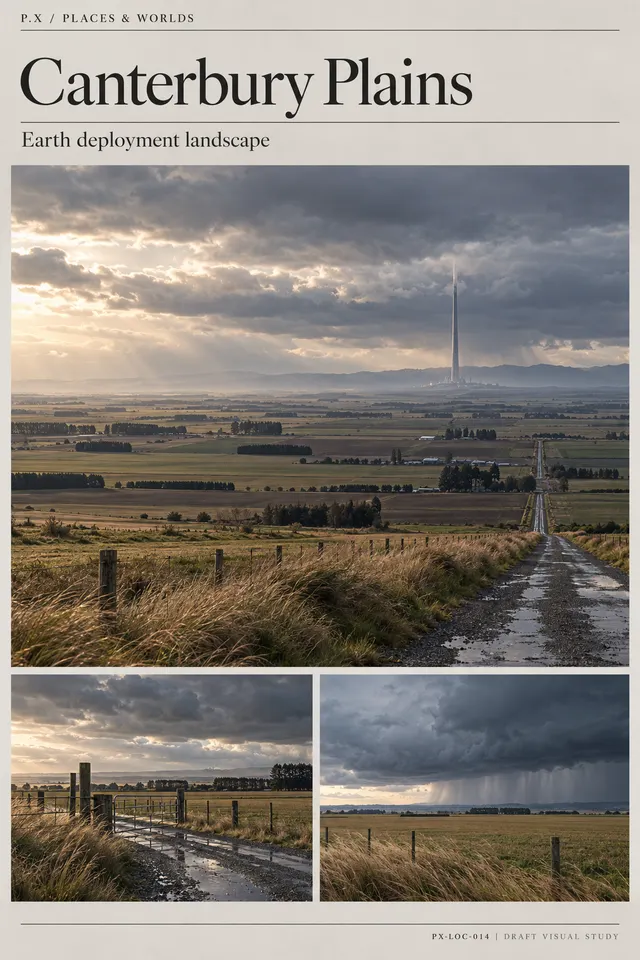 Canterbury Plains — illustrative reconstruction