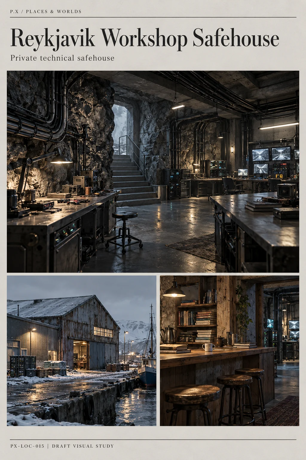 Reykjavik Workshop Safehouse — illustrative reconstruction