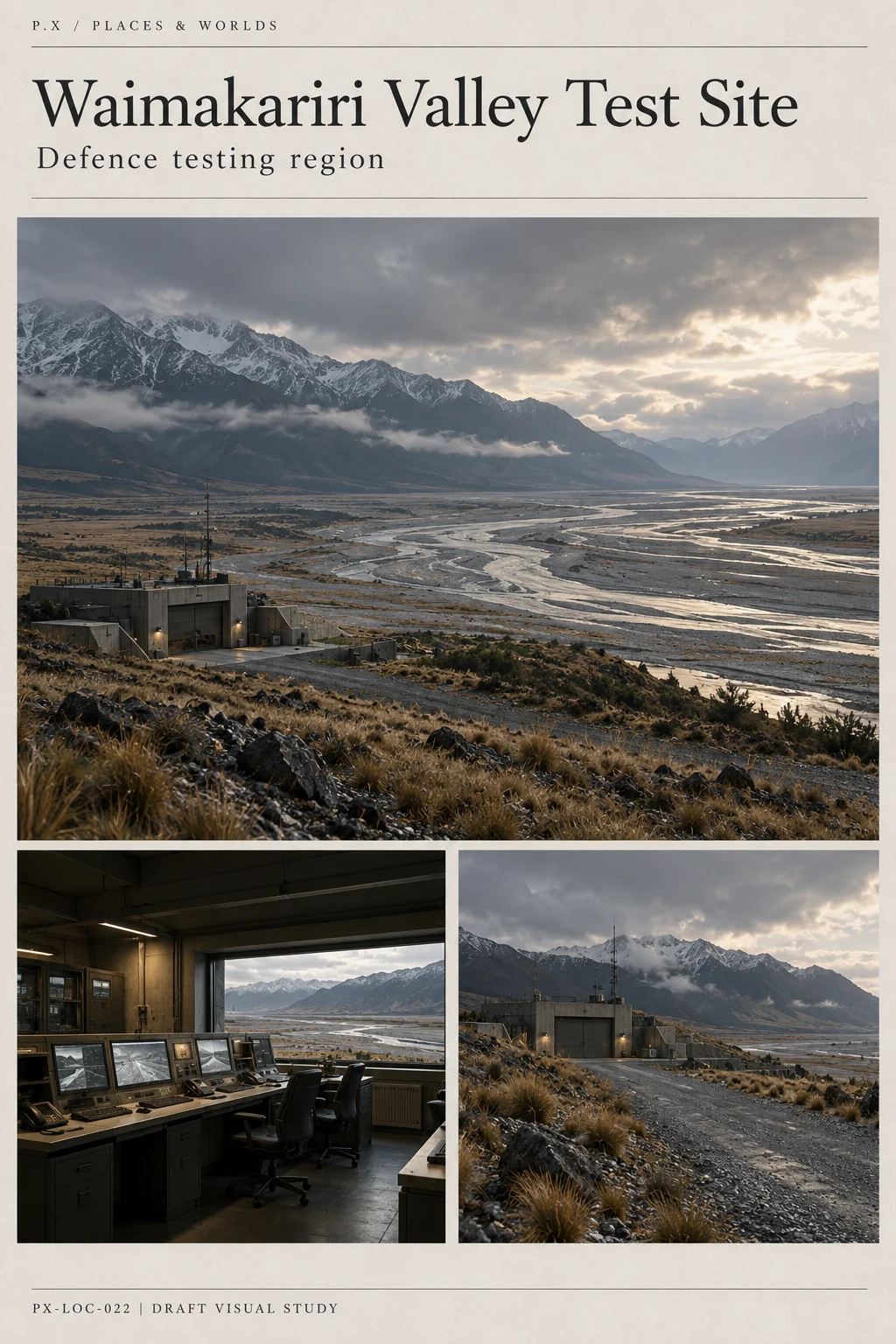 Waimakariri Valley Test Site — illustrative reconstruction