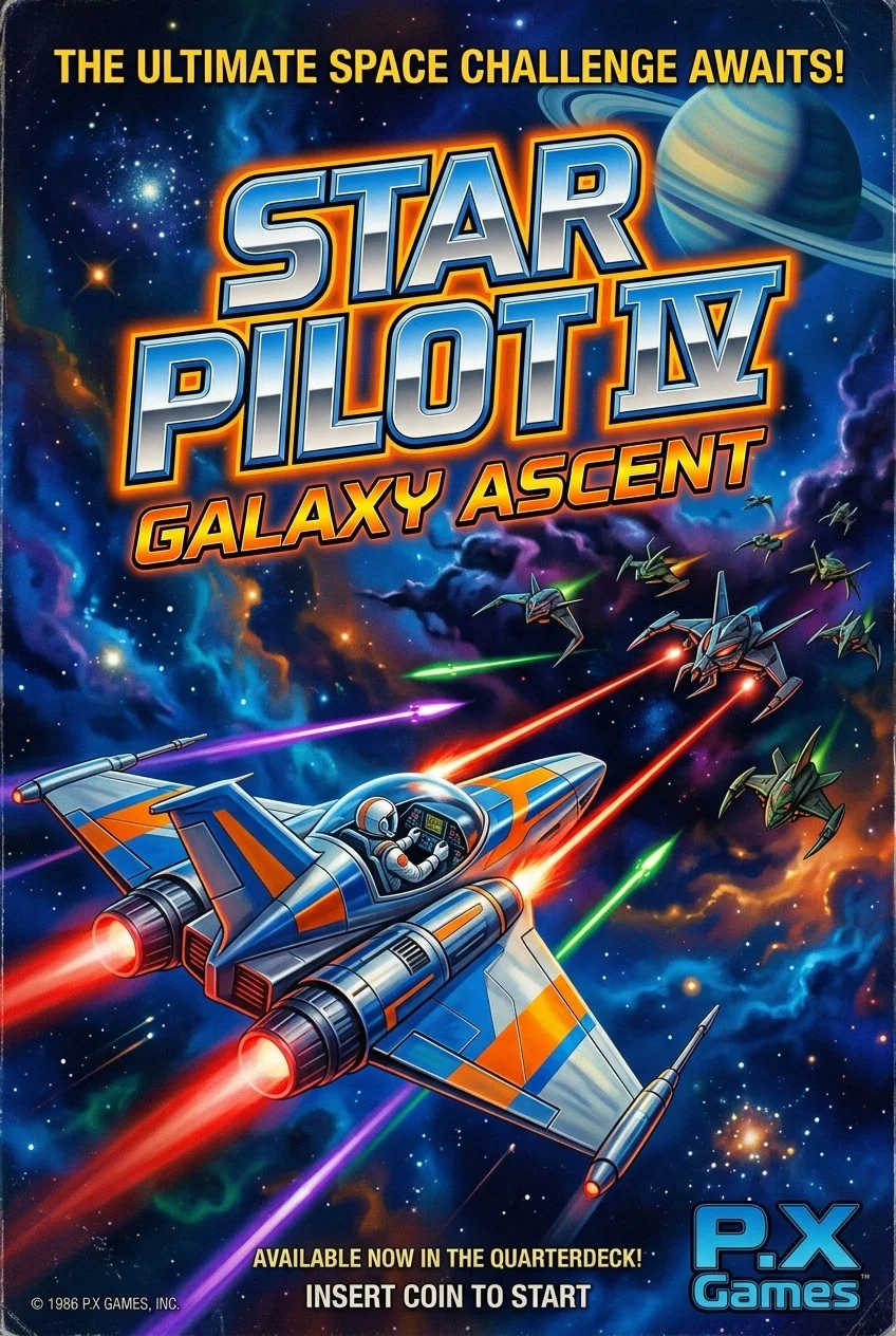 Star Pilot IV: Galaxy Ascent arcade poster