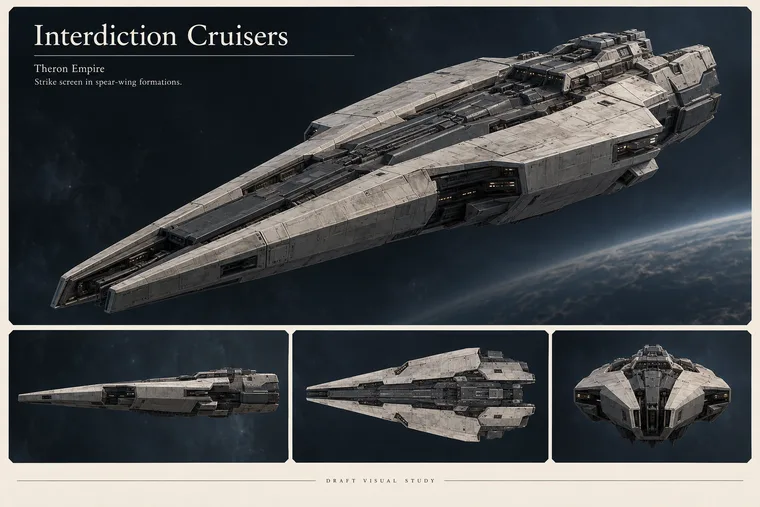 Interdiction Cruisers (Spear-Wings) — illustration
