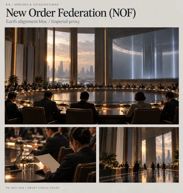 New Order Federation (NOF) — collection illustration